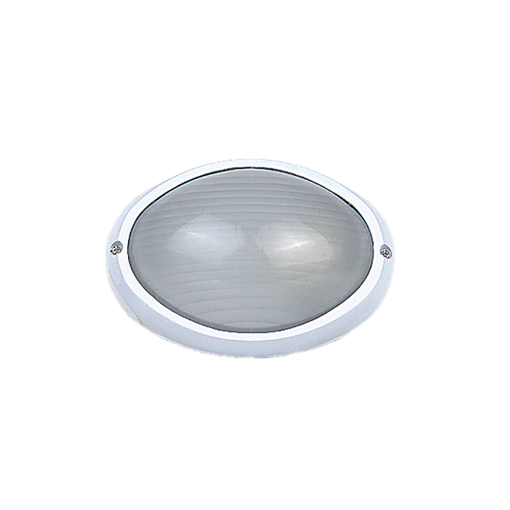 Oval Bunker Light White Aluminium - LJ1001-WH