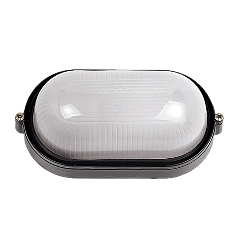 Oval LED Bunker Light Black Metal - LJ2001-BL