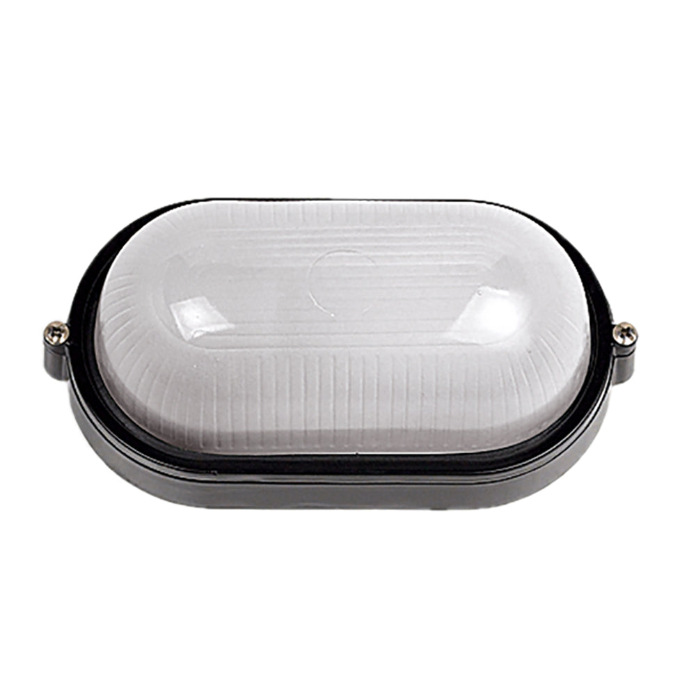 Oval Bunker Light Black Metal - LJ2001-BL