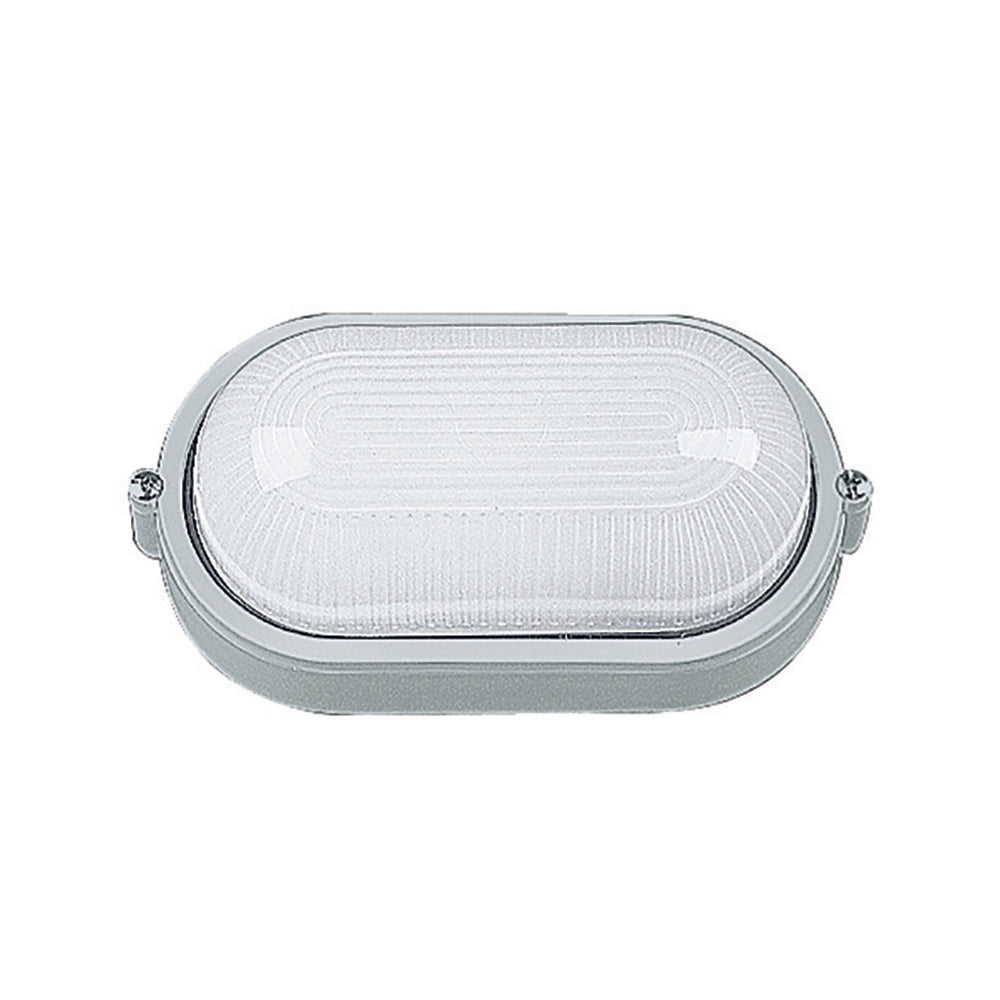 Oval Bunker Light White Aluminium - LJ2001-WH