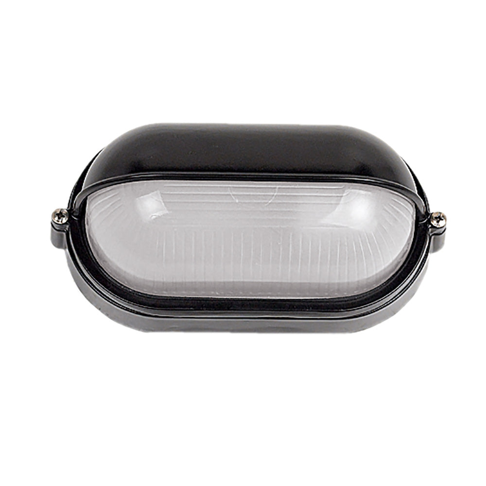 Buy Bunker Lights Australia Oval Eyelid Bunker Light Black Aluminium - LJ2003-BL
