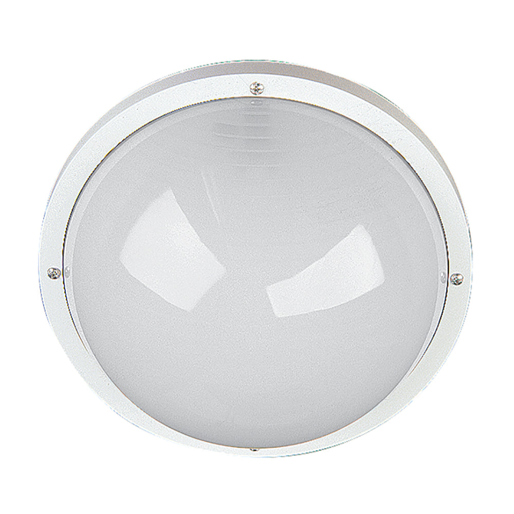 Buy Bunker Lights Australia Round Bunker Light White Polycarbonate - LJ5051-WH