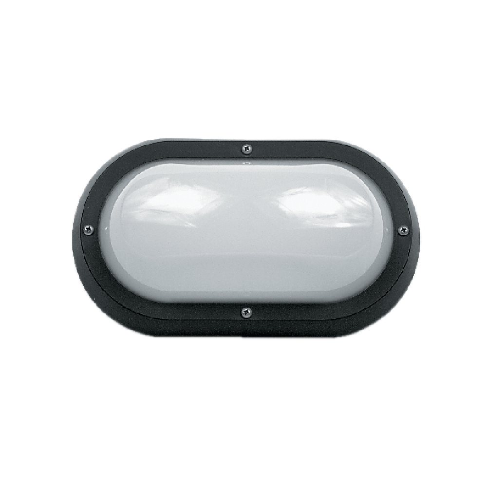 Buy LED Bunker Lights Australia LED Bunker Light Black Polycarbonate 3000K - LJL6001-BL