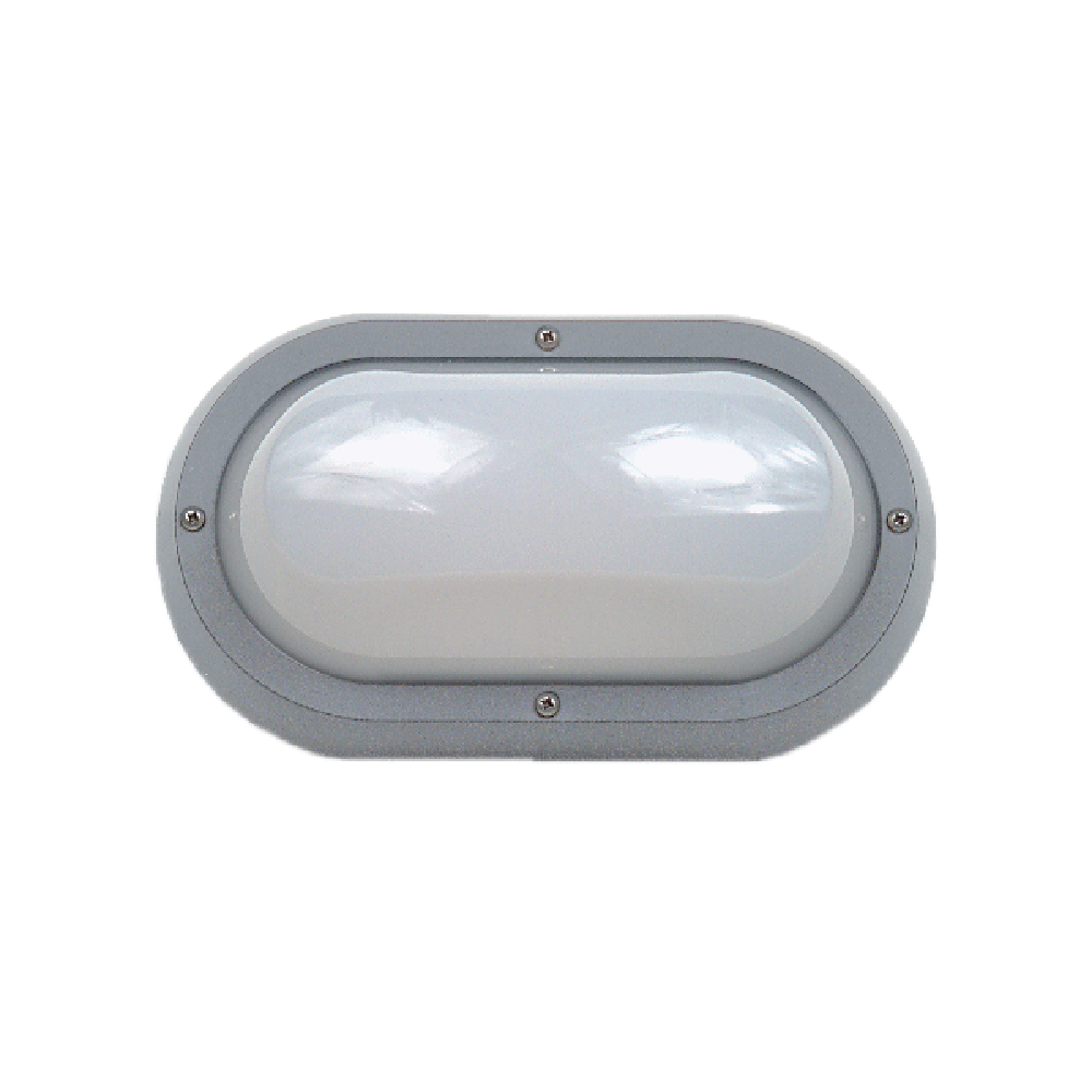 Buy LED Bunker Lights Australia LED Bunker Light Silver / Grey Polycarbonate 3000K - LJL6001-SG