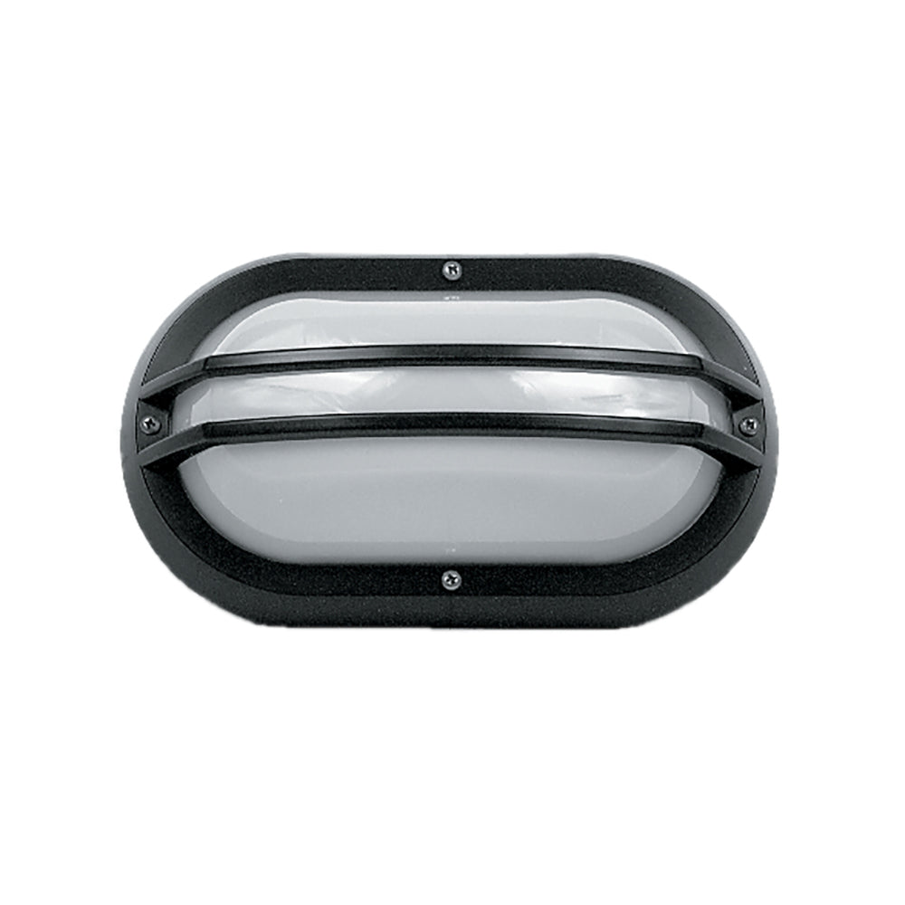 Buy Bunker Lights Australia Double Guard Bunker Light Black Polycarbonate - LJ6002-BL