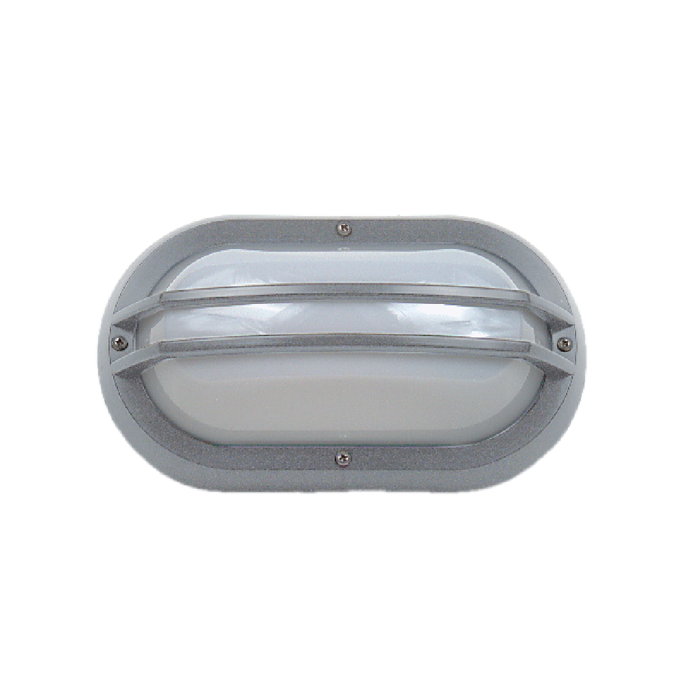 Buy LED Bunker Lights Australia Double Guard LED Bunker Light Silver / Grey Polycarbonate 3000K - LJL6002-SG