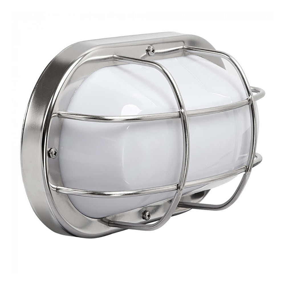 Buy Bunker Lights Australia Guard Bunker Light Silver Polycarbonate - LJ6002-SS