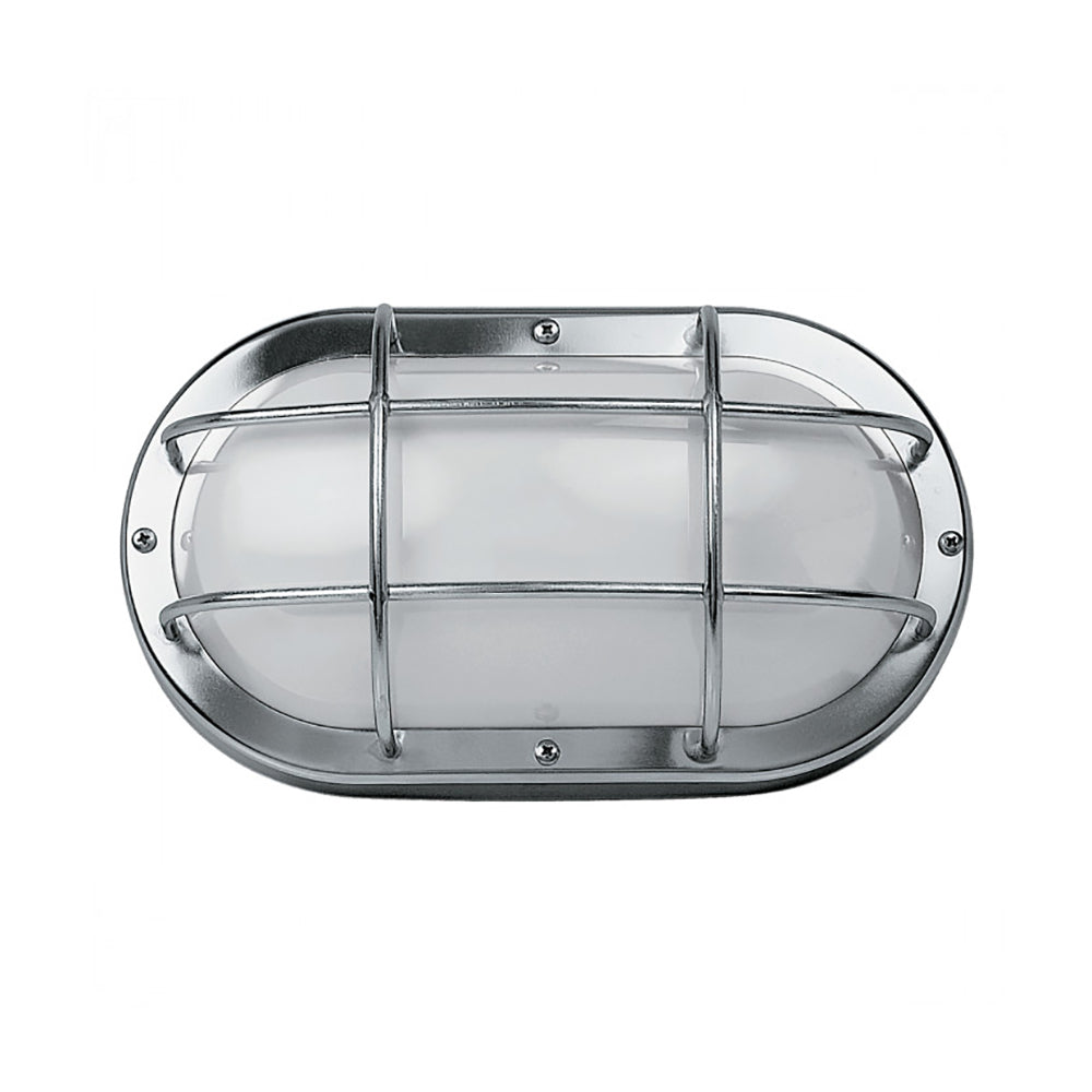 Buy Bunker Lights Australia Guard Bunker Light Silver Polycarbonate - LJ6002-SS