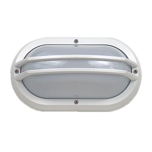 Buy LED Bunker Lights Australia Double Guard LED Bunker Light White Polycarbonate 3000K - LJL6002-WH