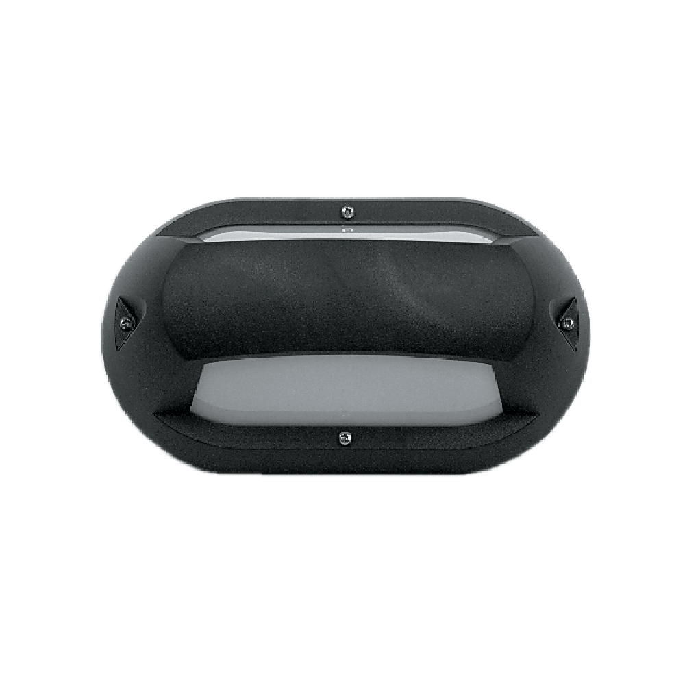 Buy LED Bunker Lights Australia Up & Down LED Bunker Light Black Polycarbonate 3000K - LJL6004-BL