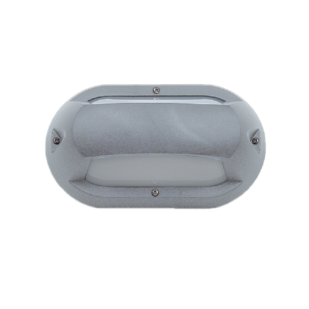 Buy LED Bunker Lights Australia Up & Down LED Bunker Light Silver / Grey Polycarbonate 3000K - LJL6004-SG
