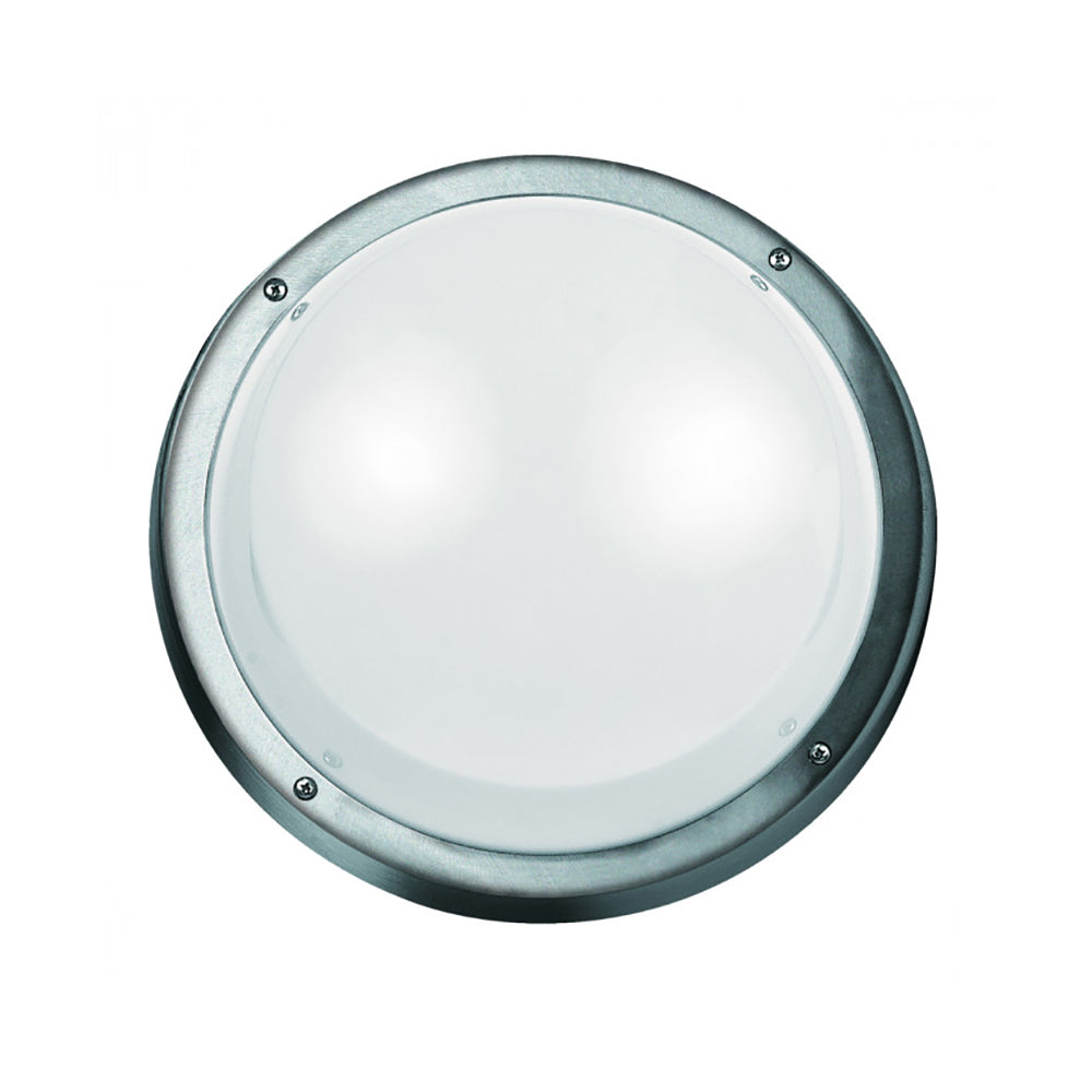 Buy Bunker Lights Australia Round Bunker Light Silver / Grey Polycarbonate - LJ6051-SS