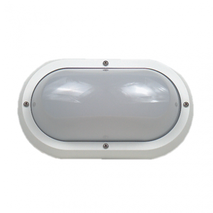 Buy LED Bunker Lights Australia LED Bunker Light White Polycarbonate 3000K - LJL6001-WH
