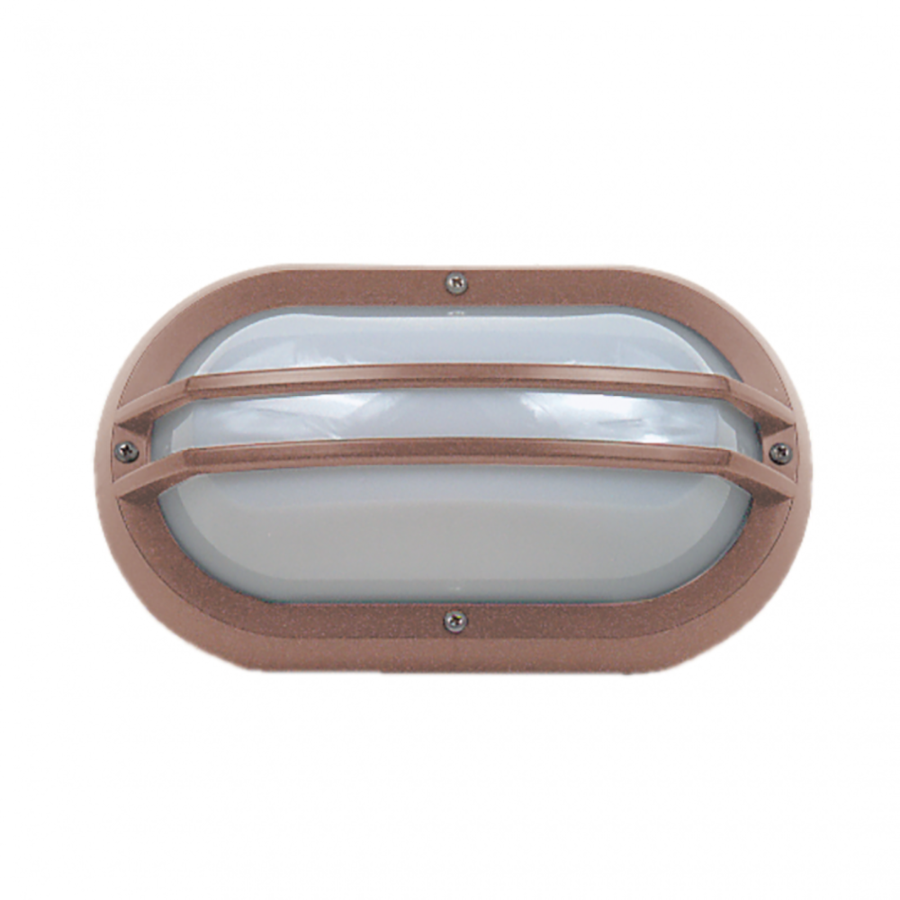 Buy LED Bunker Lights Australia Double Guard LED Bunker Light Copper Polycarbonate 3000K - LJL6002-CO