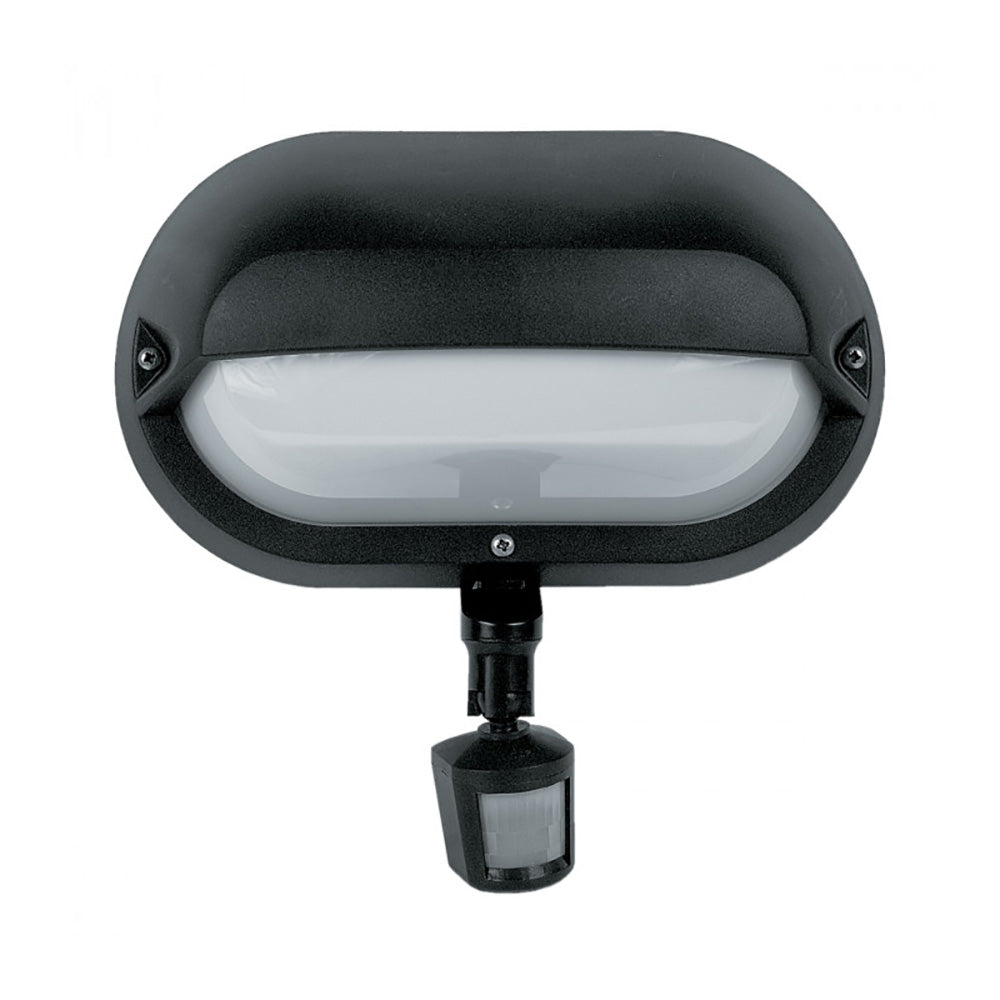 Buy Security Wall Lights Australia Eyelid Security Wall Light Black Polycarbonate - LJS6003-BL