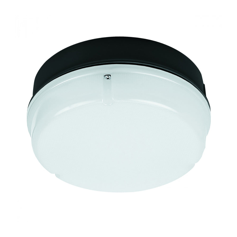Buy Outdoor Close To Ceiling Lights Australia Round Outdoor Close To Ceiling Light 8W Black 3000K - LJY204-BL