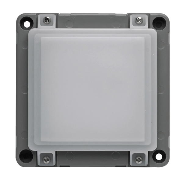 Buy Outdoor Step Lights Australia Square Outdoor Step Light 12V 3.8W Charcoal Polycarbonate 3000K - LKV12401
