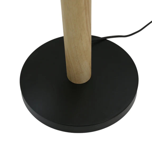 Evie Floor Lamp Matt Black & Opal - LL-09-0297