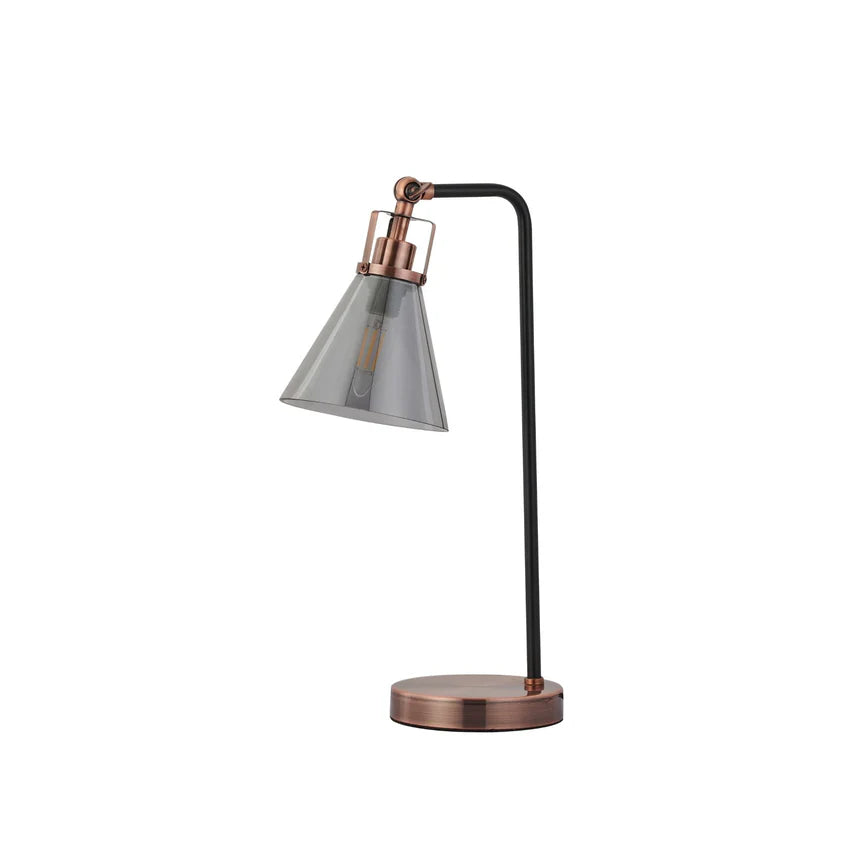 Conea Table Lamp Antique Copper & Smoky - LL-14-0270