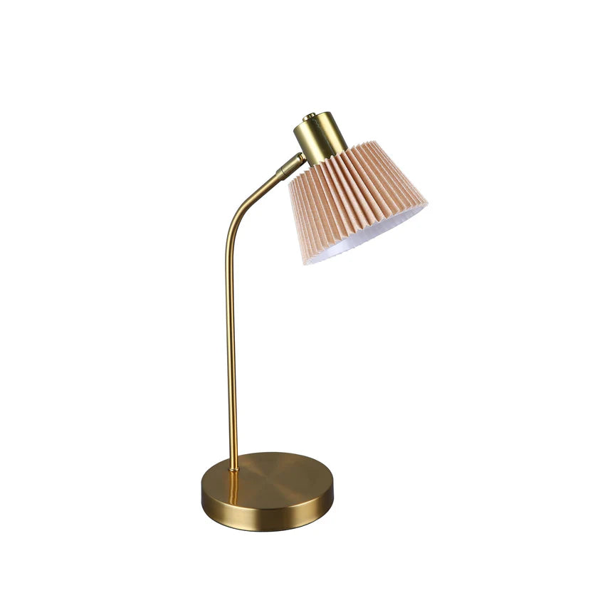 Ruston Table Lamp Brass & Khaki - LL-14-0278