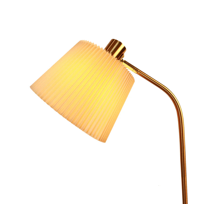 Ruston Floor Lamp Brass & Khaki - LL-14-0279