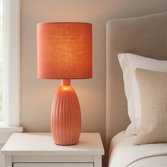 Nora Set of 2 Table Lamp Coral - LL-14-0318R
