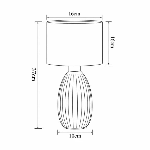 Nora Set of 2 Table Lamp Green - LL-14-0318G