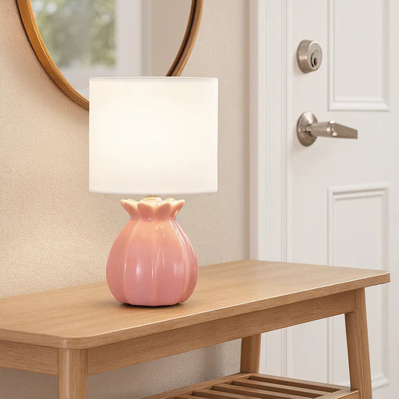 Blossom Set of 2 Table Lamp Blush Pink & White - LL-14-0321P