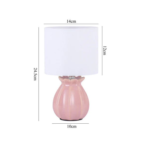 Blossom Set of 2 Table Lamp Blush Pink & White - LL-14-0321P