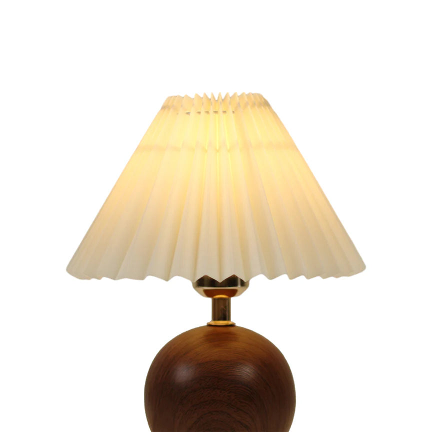 Orbelle Table Lamp Walnut & Beige - LL-27-0265DB