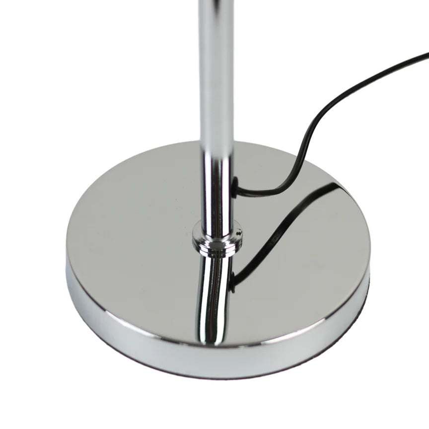 Noemi Floor Lamp Matt Chrome & Opal - LL-27-0268