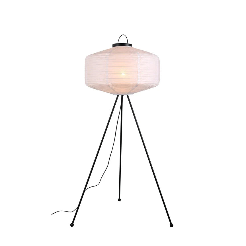 Seren Tripod Floor Lamp Matt Black & White - LL-27-0269