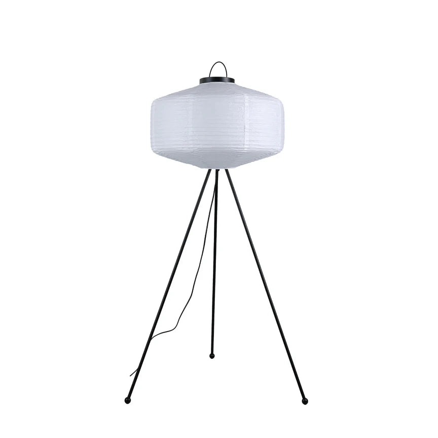 Seren Tripod Floor Lamp Matt Black & White - LL-27-0269