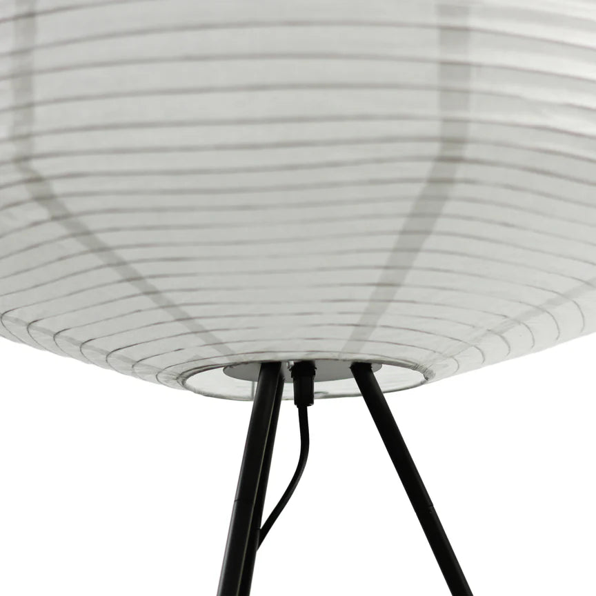 Seren Tripod Floor Lamp Matt Black & White - LL-27-0269