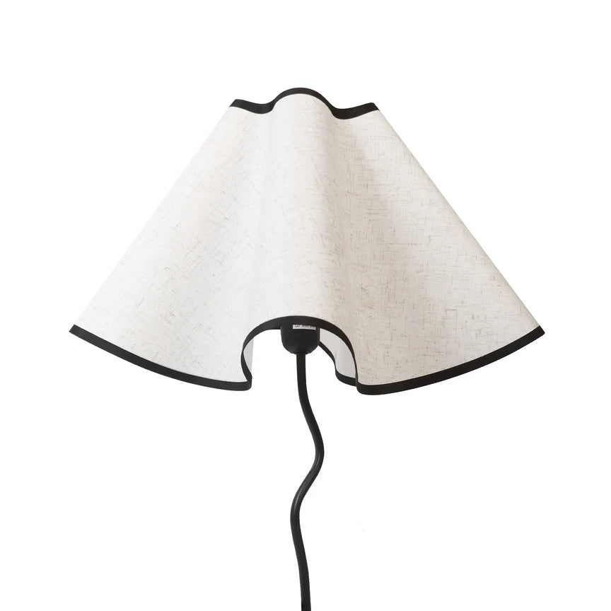 Wyatt Table Lamp Matt Black & Linen - LL-27-0280