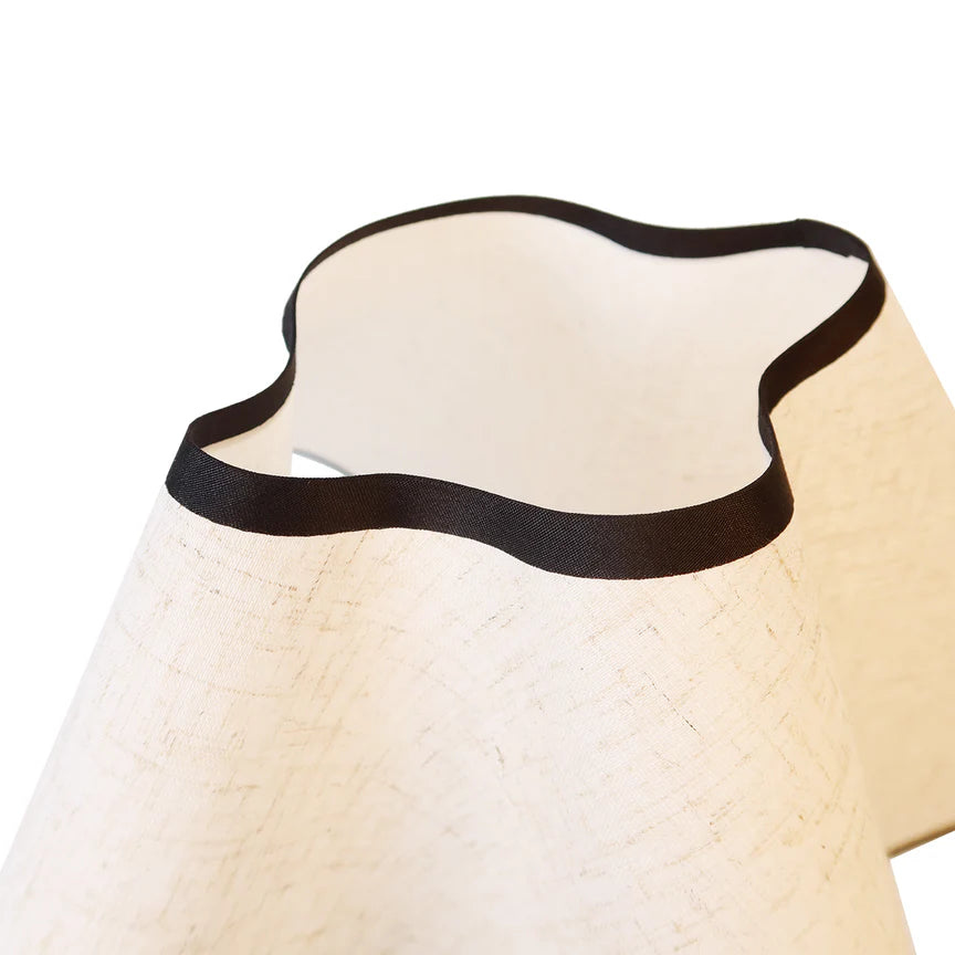 Wyatt Table Lamp Matt Black & Linen - LL-27-0280