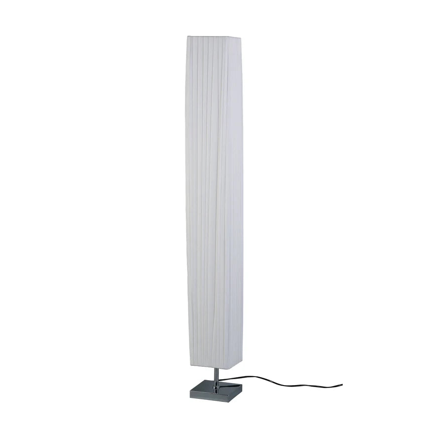 Shadea Floor Lamp Chrome & White - LL-27-0282