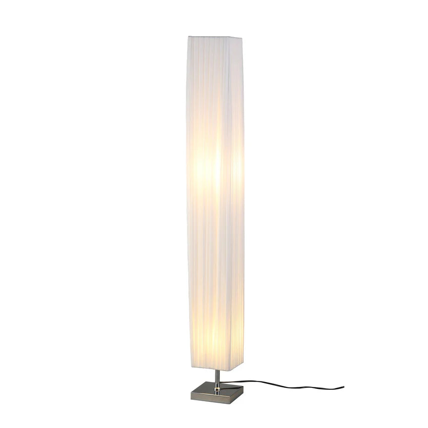 Shadea Floor Lamp Chrome & White - LL-27-0282