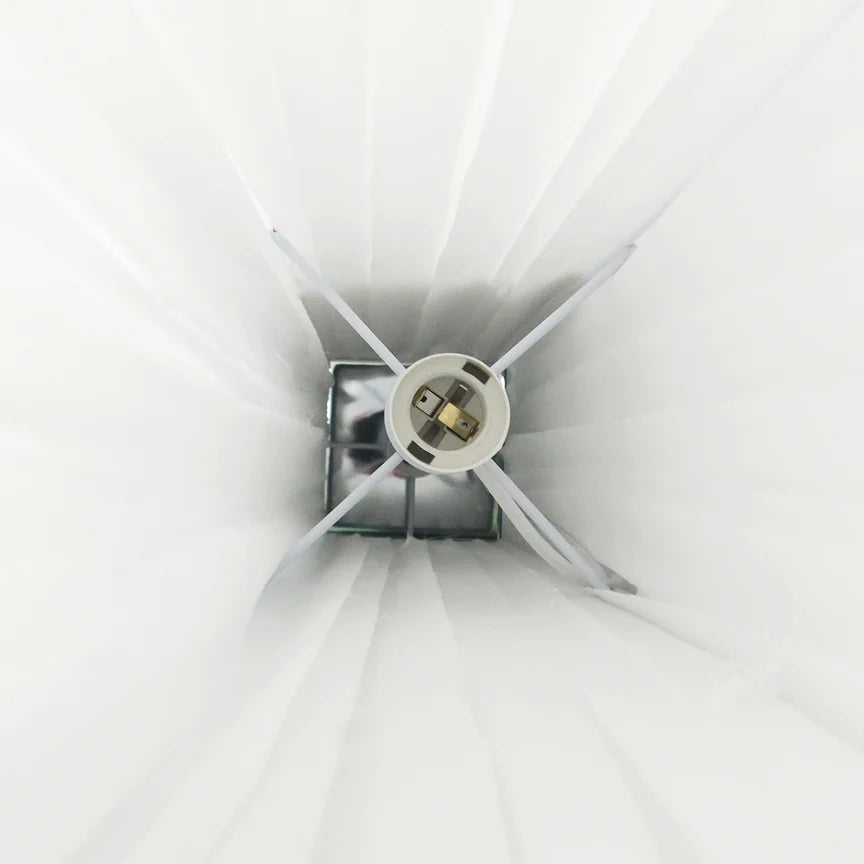 Shadea Floor Lamp Chrome & White - LL-27-0282