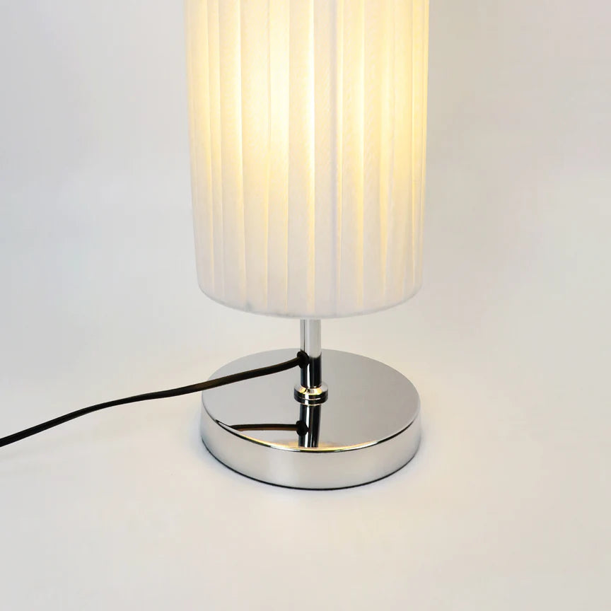 Eclara Floor Lamp Chrome & White - LL-27-0283