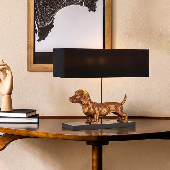 Dachshund Table Lamp Black - LL-27-0285G