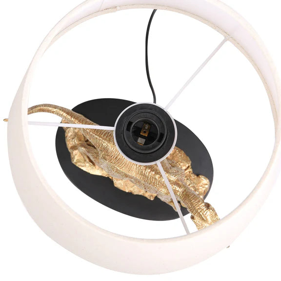 T-Rex Triumph Table Lamp Gold & Natural - LL-27-0287