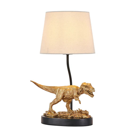 T-Rex Triumph Table Lamp Gold & Natural - LL-27-0287