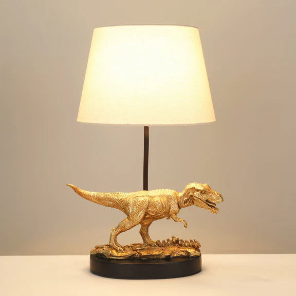 T-Rex Triumph Table Lamp Gold & Natural - LL-27-0287