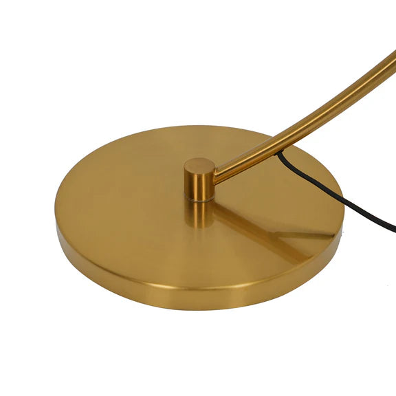 Remi Floor Lamp Brass & White - LL-27-0288BS