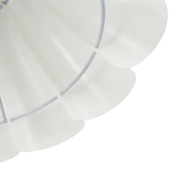 Eleanor Floor Lamp Satin Nickel & White - LL-27-0290