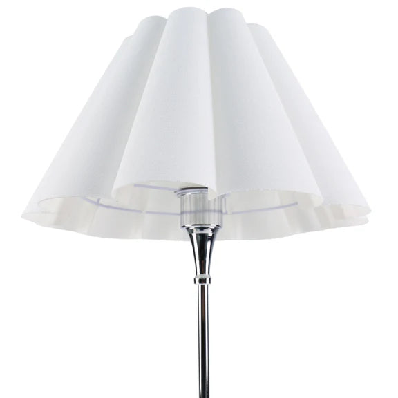 Giselle Table Lamp Chrome & White - LL-27-0292