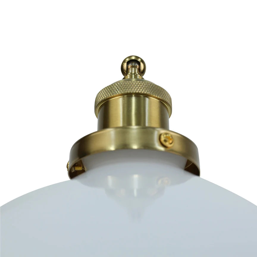 Gemma Table Lamp White & Brass - LL-27-0293W