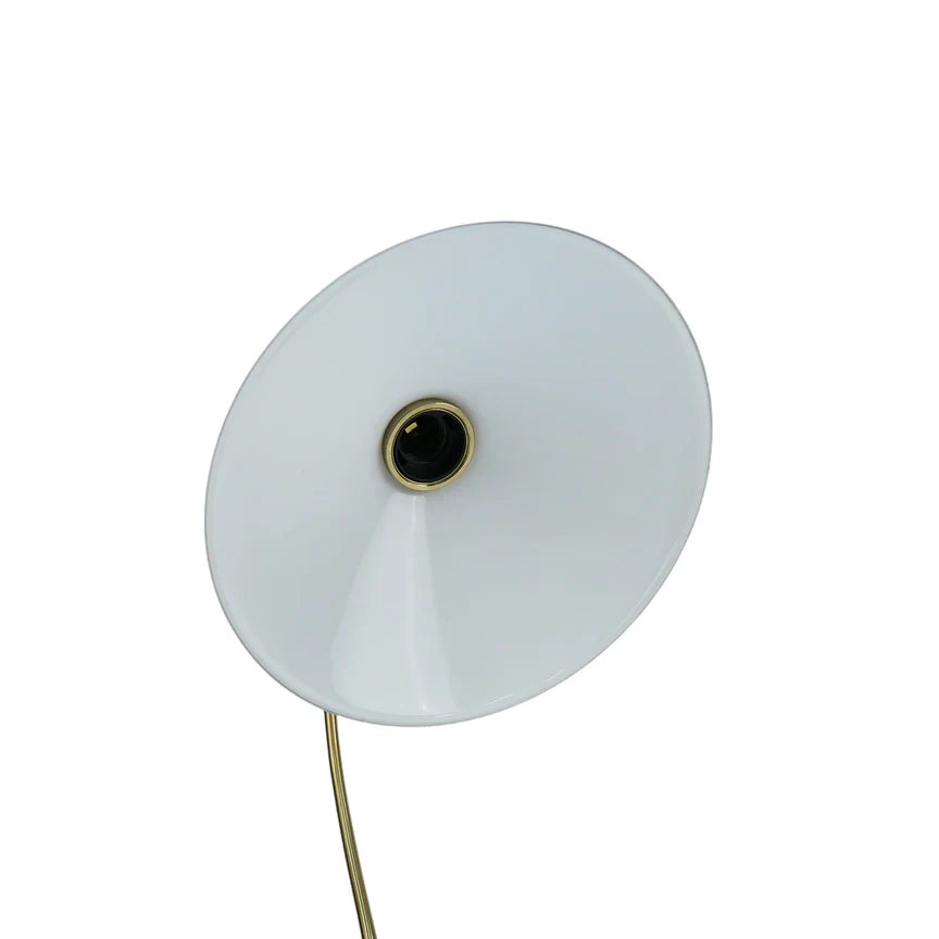 Gemma Table Lamp White & Brass - LL-27-0293W