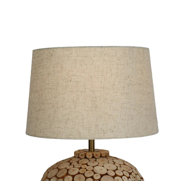 Hallie Table Lamp Timber & Linen - LL-27-0294